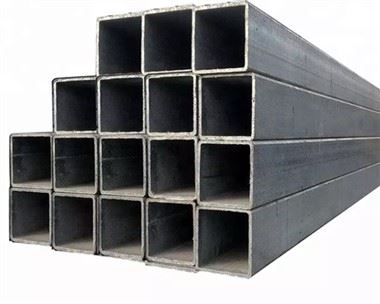 Tiwb sgwâr dur carbon bibell ddu Adran Hollow