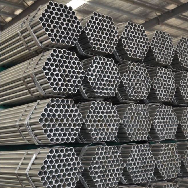 Tiwbiau sgaffaldiau Bs1139 Pibell Dur Galfanedig Pibell Dur Carbon Pibell Sgaffald Crwn Cyn-galfanedig Pibellau Dur Erw